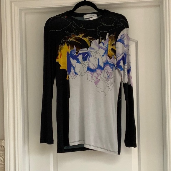 Prabal Gurung Long Sleeve Abstract Tee Size small - Picture 2 of 4